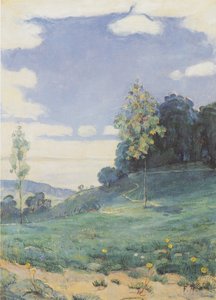 Landscape with Two Small Trees